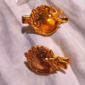 Victorian bird hairclips